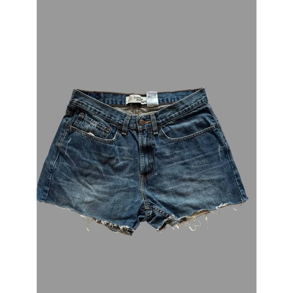 NEW LEVI'S women's 569 denim shorts in dark wash